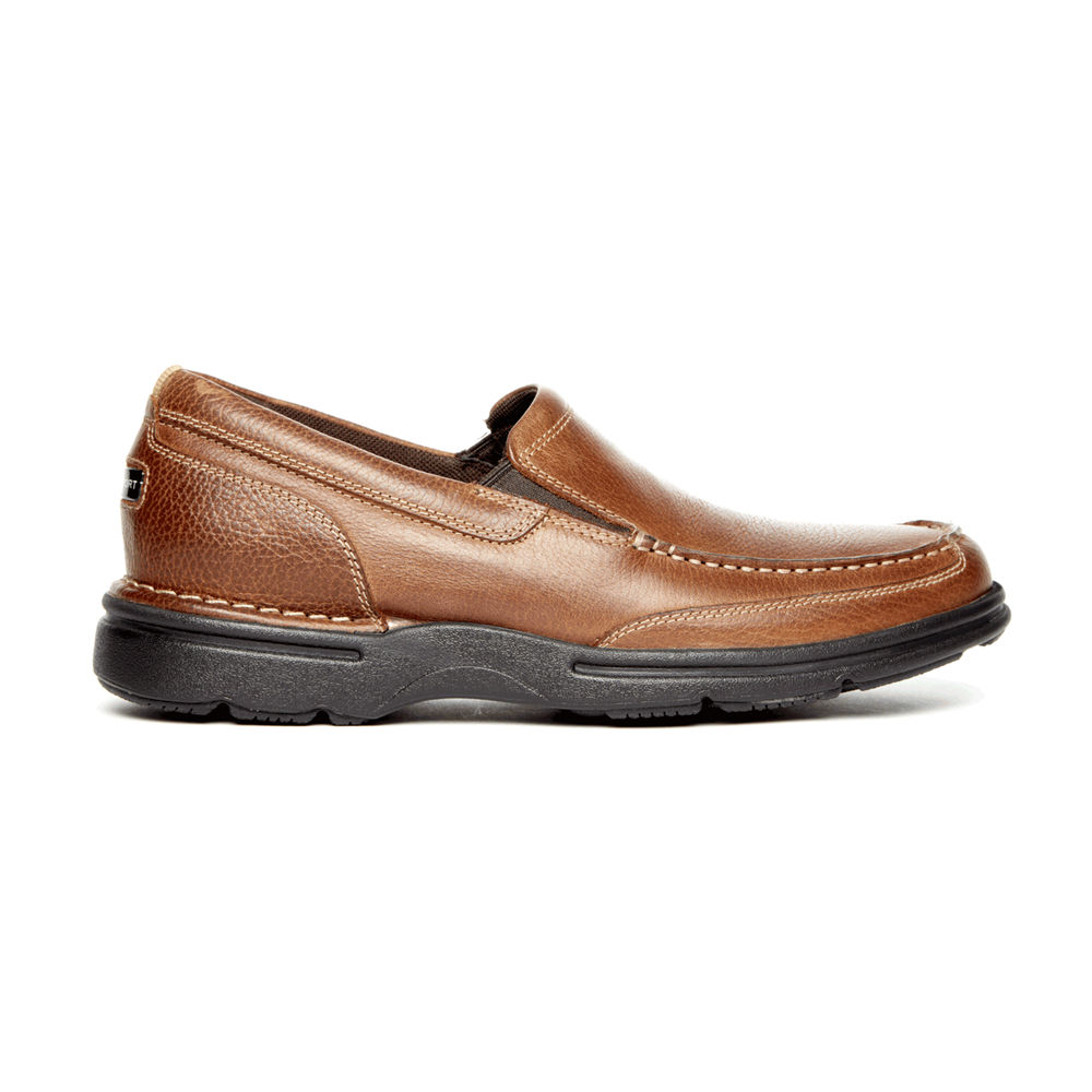 Rockport Mens ProWalker Eureka Plus - Slip-On Brown - JRN290178